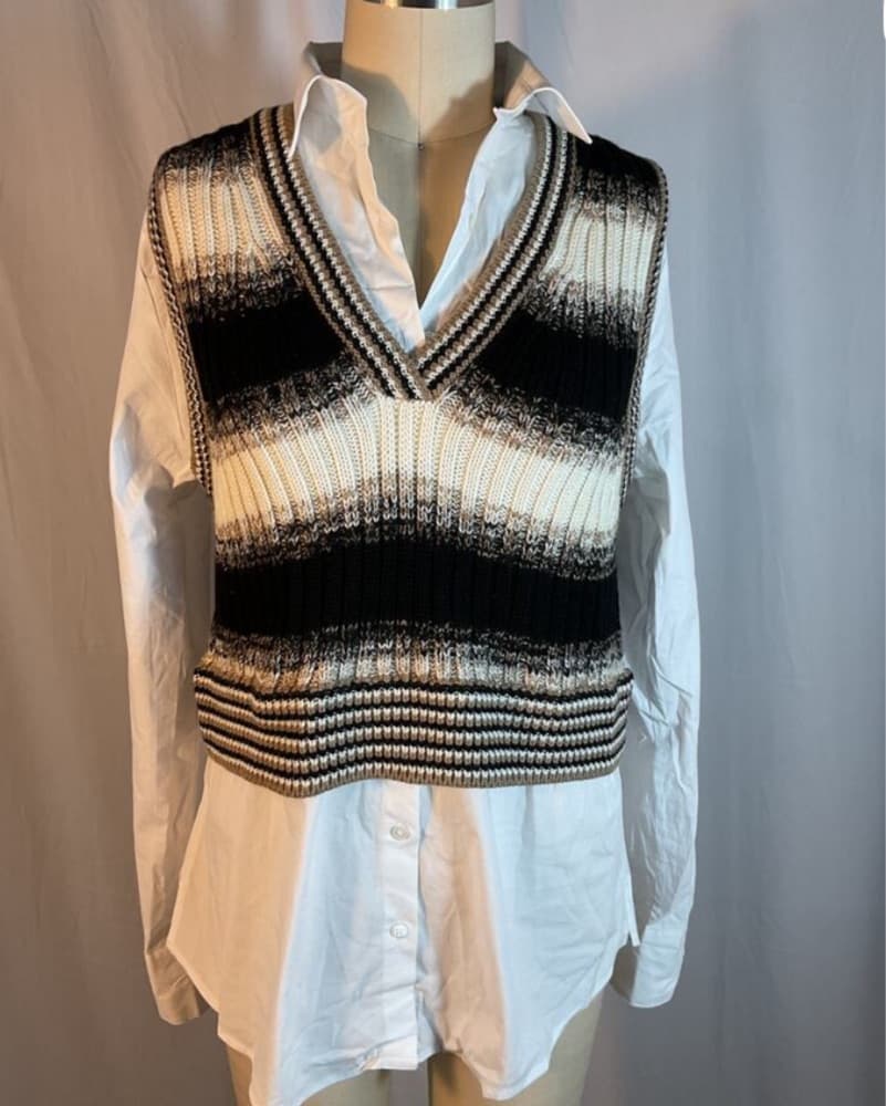 Veronica Beard Sweater-vest/button down - Image 2