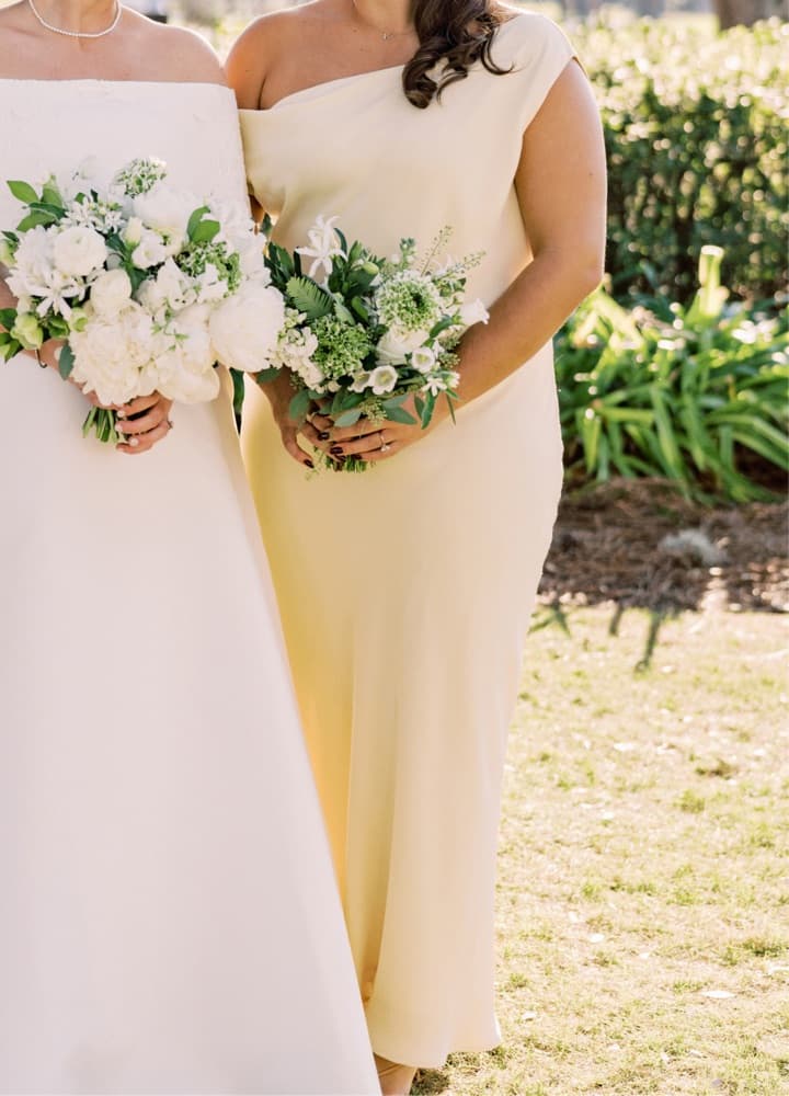 WAYF Yellow Satin Gown  - Image 2