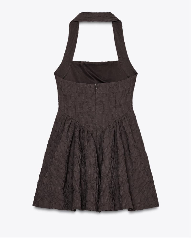 Zara Brown Mini Dress - Image 2