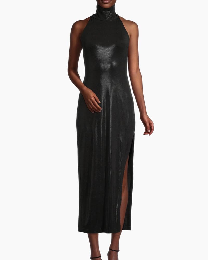 Alluring Black Maxi Dress - Image 2