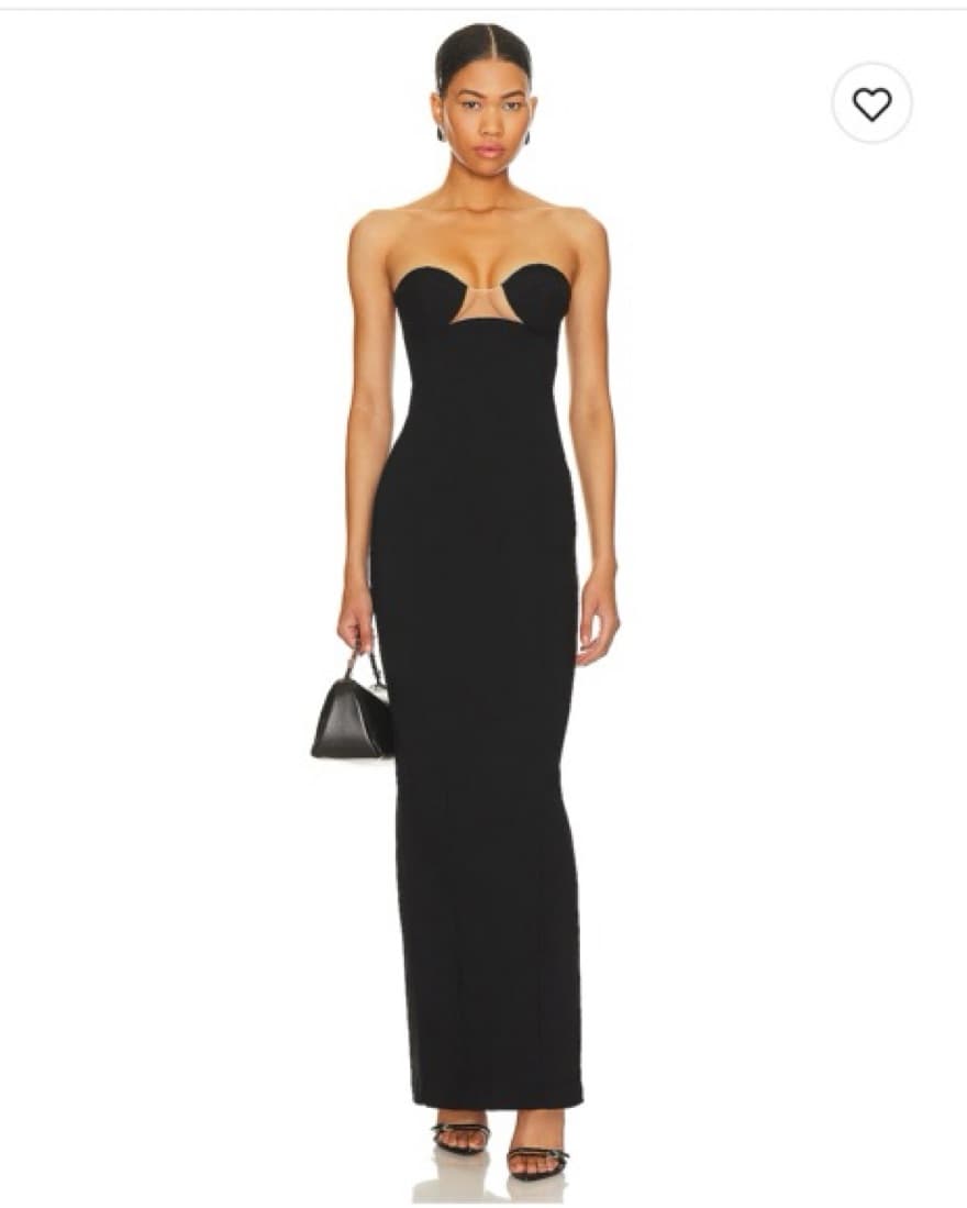 Long Black Revolve Dress - Image 3