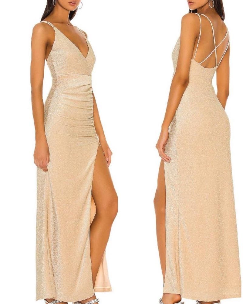Superdown Gold Gown - Image 2