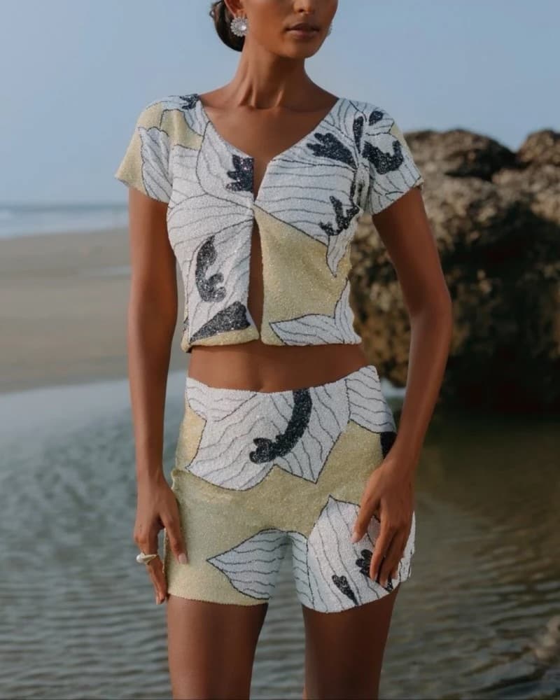 Oceanus x By Poppy Rose Yellow Set - Image 1