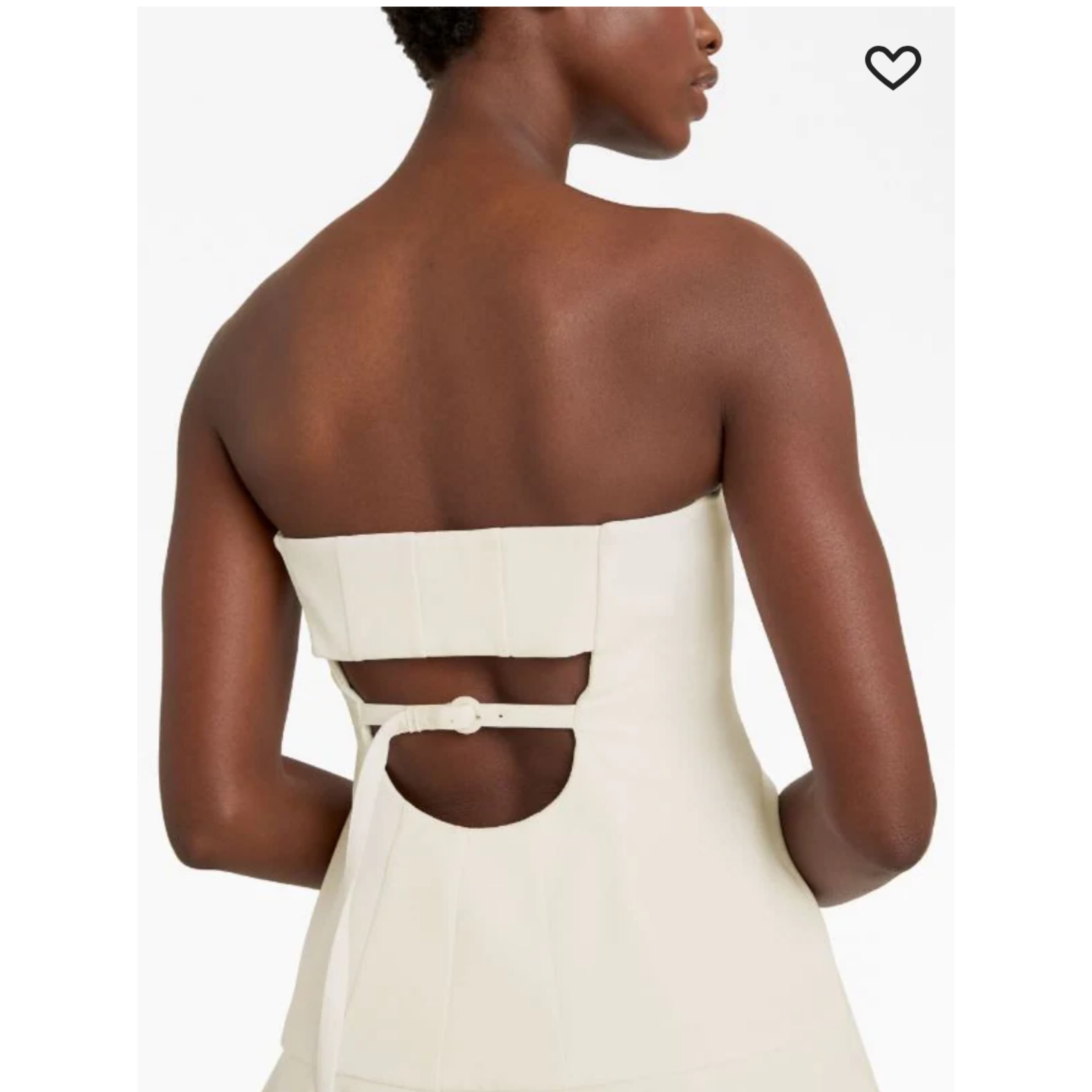 Cinq A Sept White Strapless Dress - Image 4