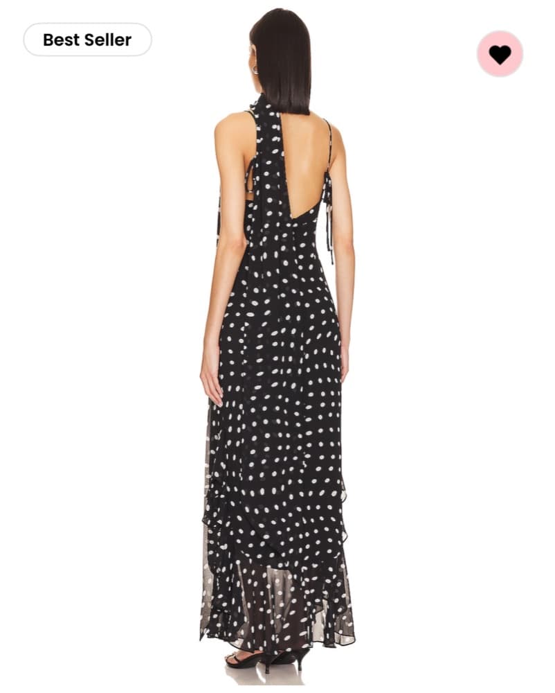 LPA Polka Dot Maxi Dress - Image 6