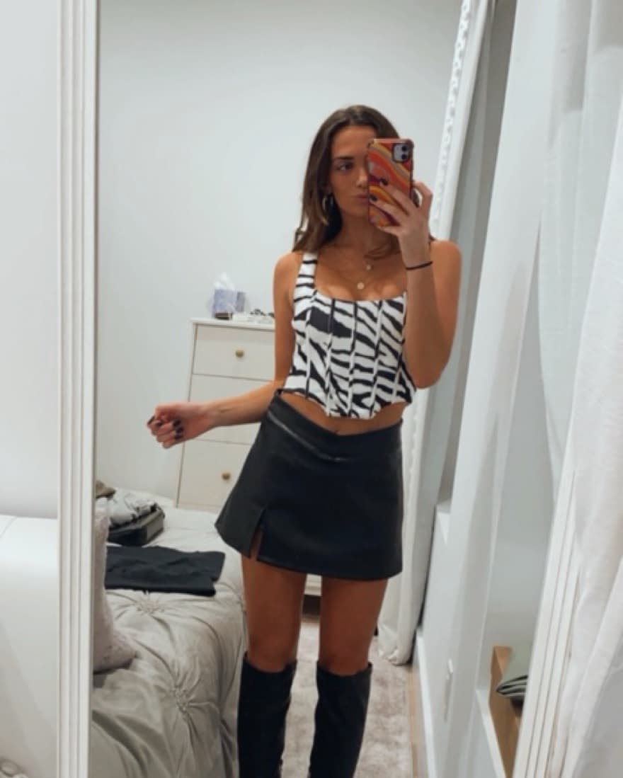 Black Leather Skirt  - Image 2