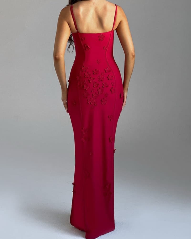 Babyboo Flower Red Dress  - Image 5