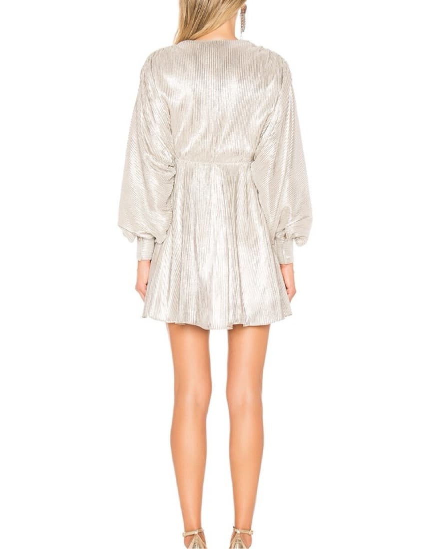 Lovers & Friends Silver Caleb Mini Dress - Image 3