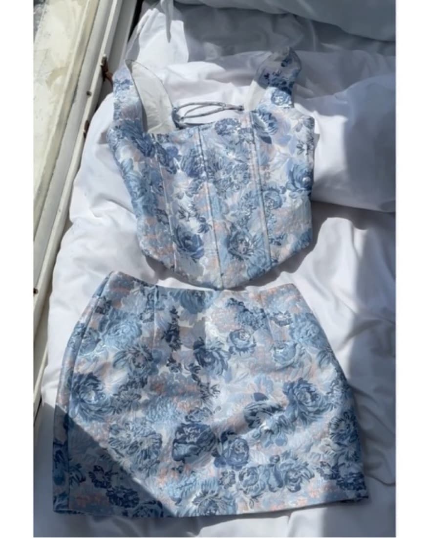 YLLW The Label Blue Floral Matching Set - Image 4