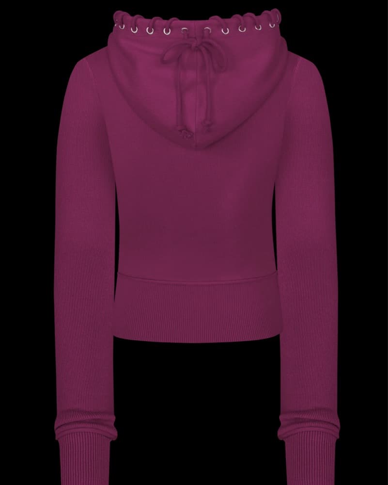 Plum Knit Jogger Set - Image 4