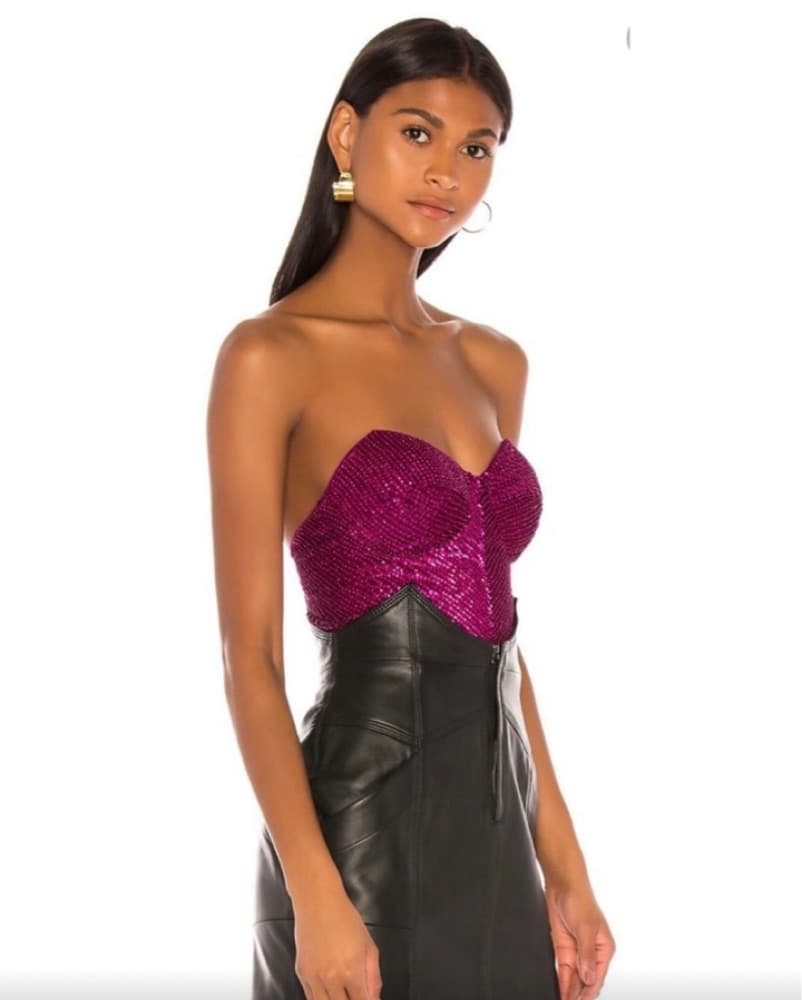 Retrofete Katie Bustier In Magenta - Image 2