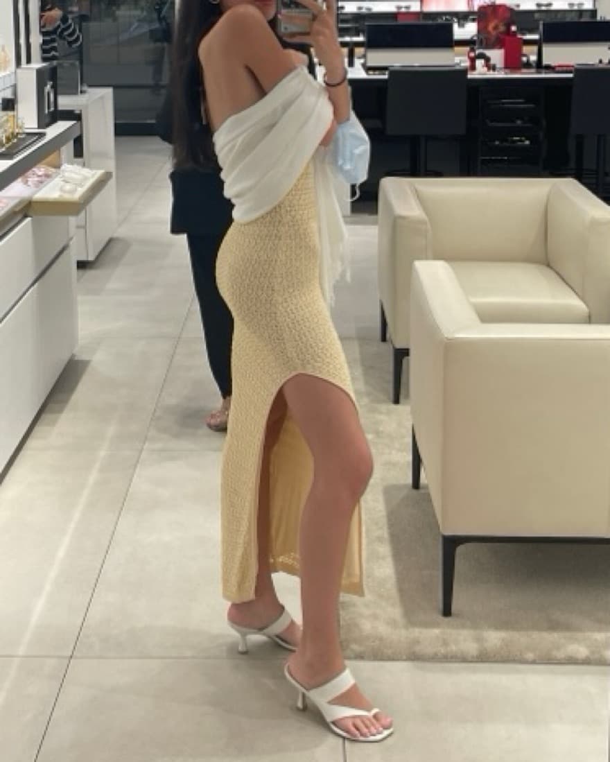 Crochet Style Halter Dress - Image 5
