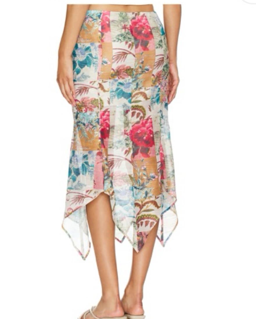 LARA MIDI SKIRT IN MULTI - Image 3