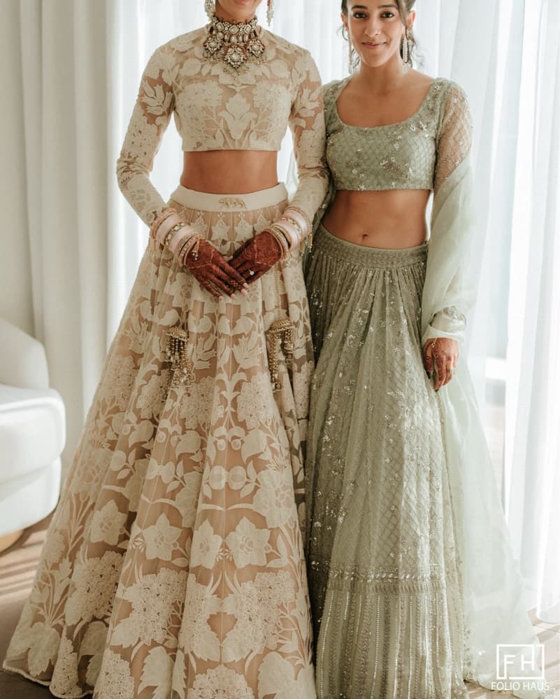 Astha Narang Light Green Lehenga - Image 3