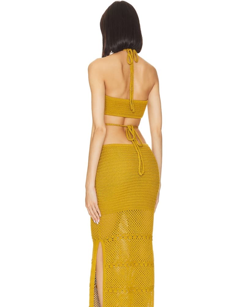 Parisa Maxi Dress In Olive Green - Image 5