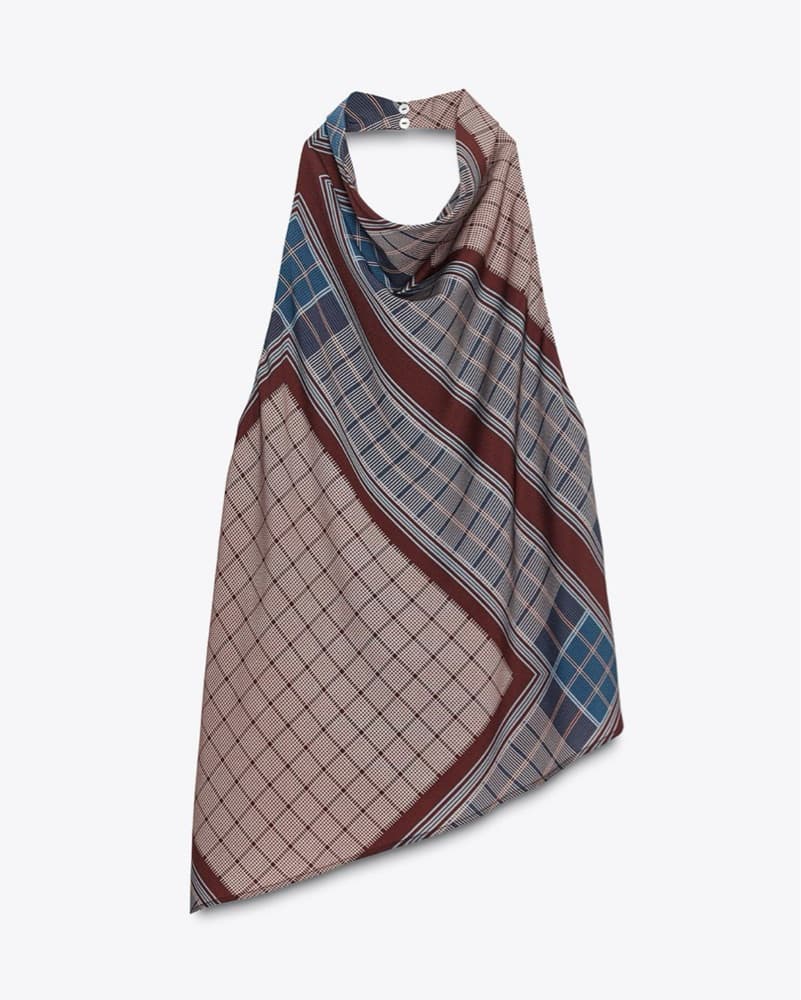 Zara Plaid Halter Top - Image 1