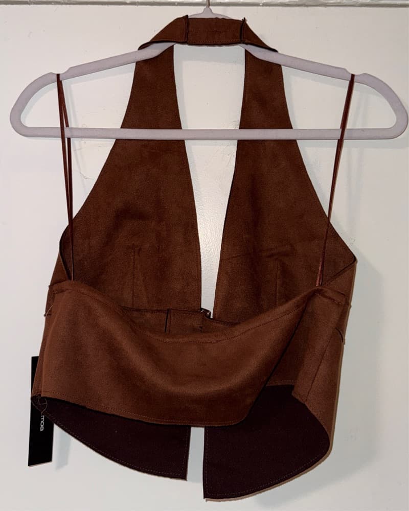 Coachella / Stagecoach suede halter top - Image 3