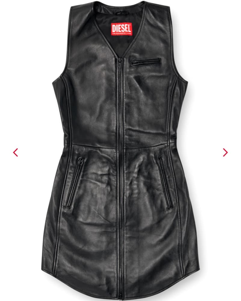 Diesel Leather Dress - Image 4
