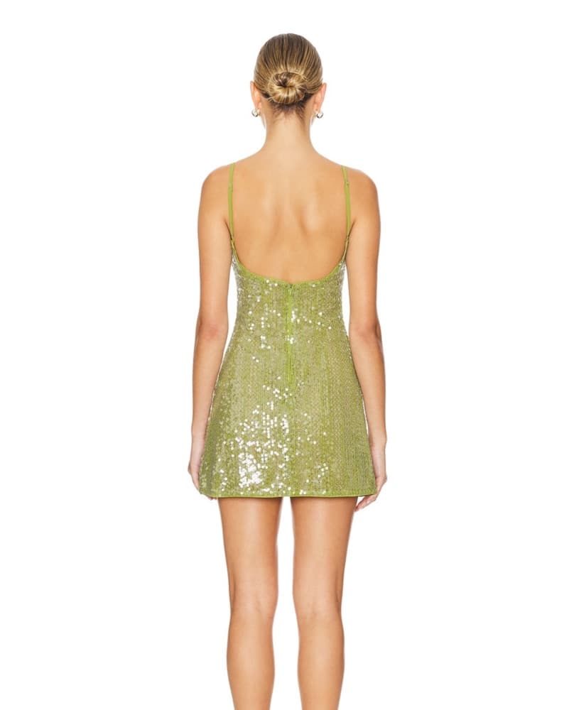 Energia Sequin Minidress Island Green - Image 4