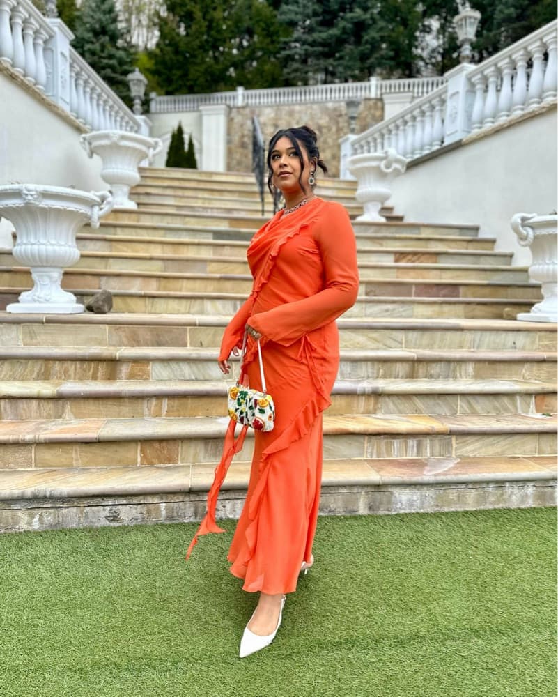 Daska Circe Dress - Orange - Image 5