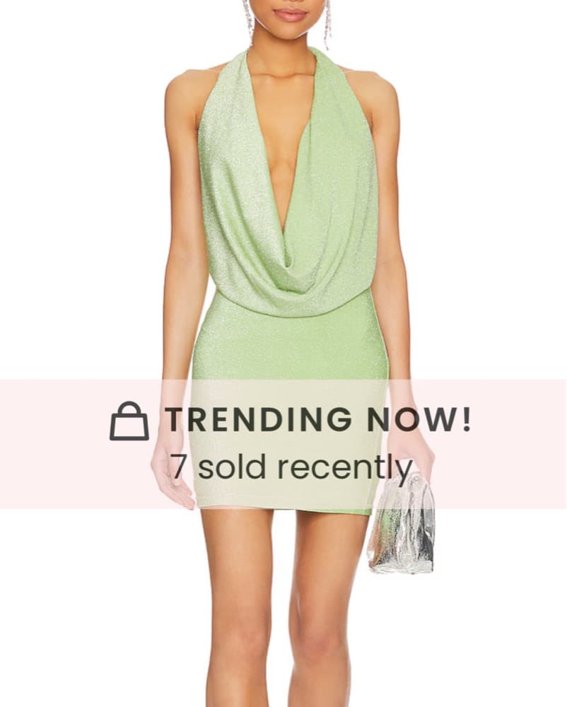 Green Revovle Mini Dress  - Image 2
