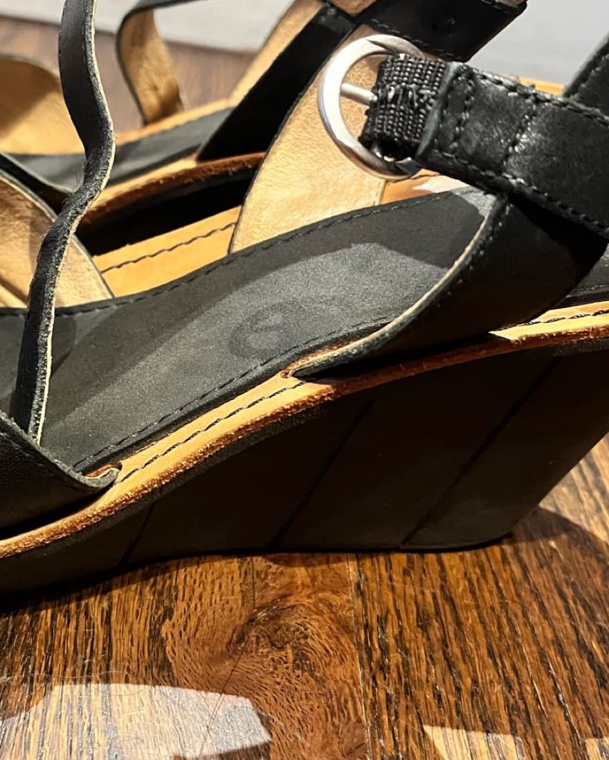 Black Wedge Heels - Image 2