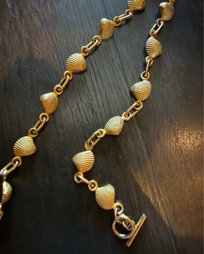 Seashell Chain Belt In Gold  - Image 2
