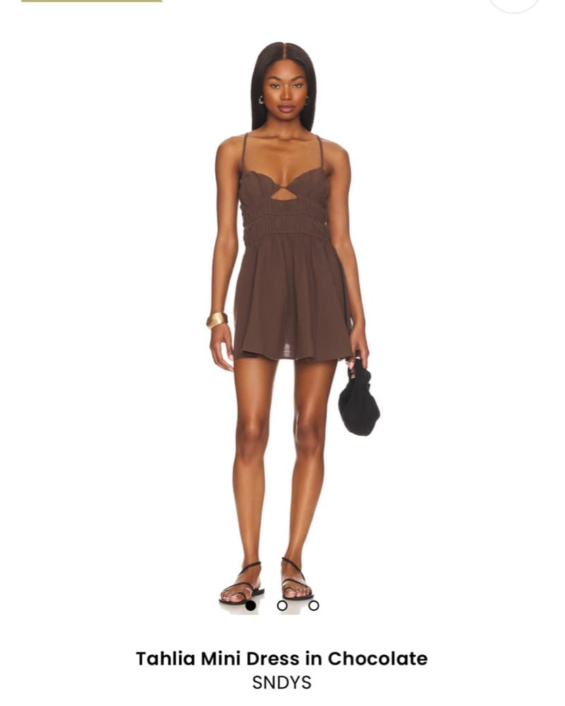 Sultry Chocolate Mini Dress - Image 1