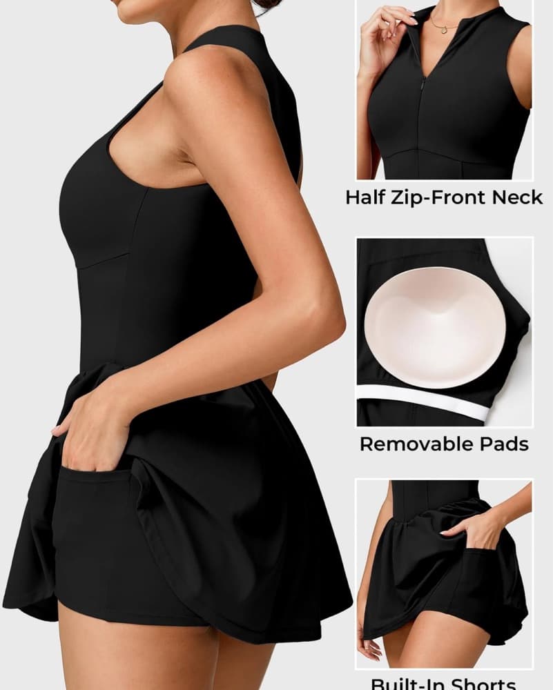 Sleek Black Flared Romper - Image 2