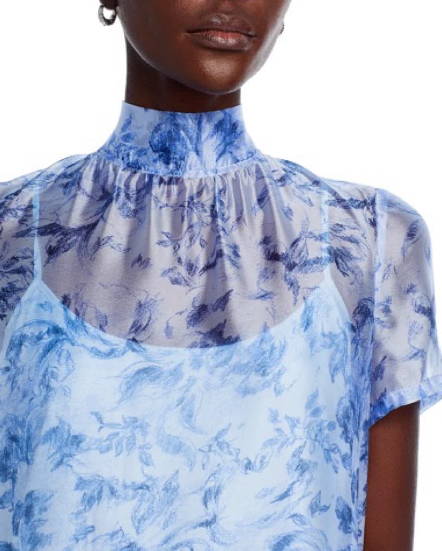 Staud Calluna Blue Floral Dress - Image 5
