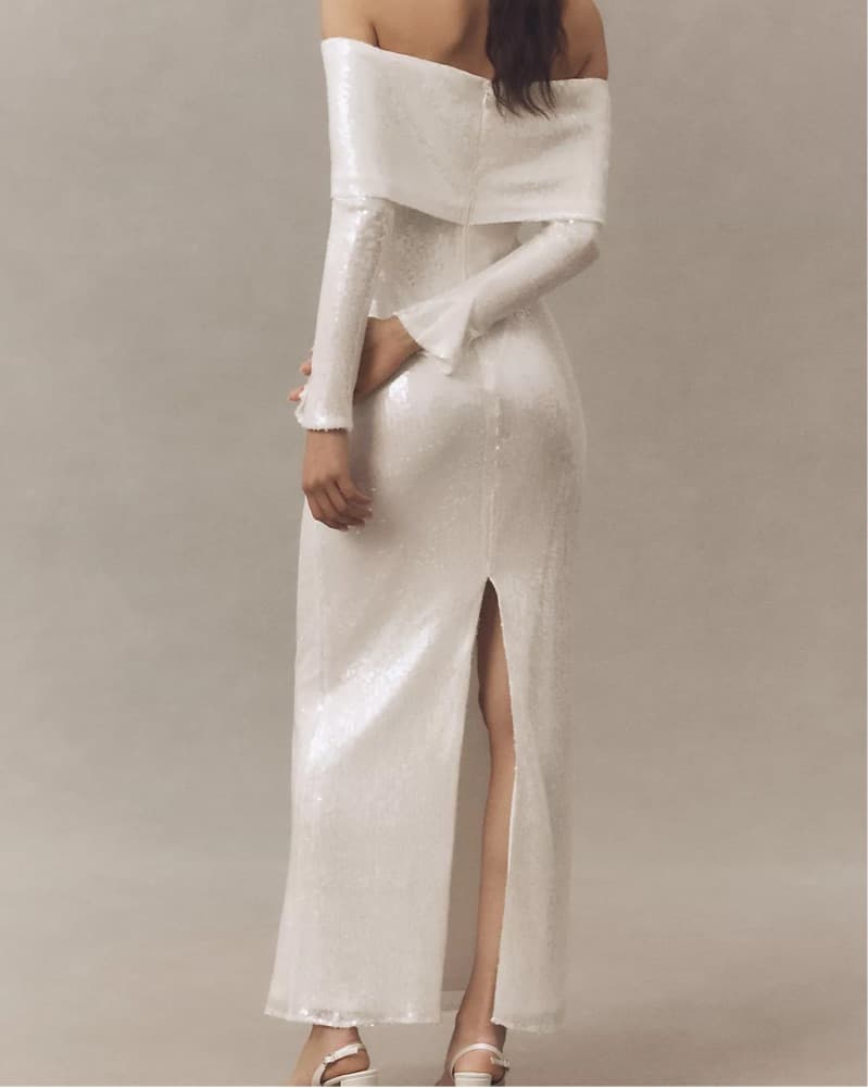 Shimmering Sequin Maxi Dress - Image 3