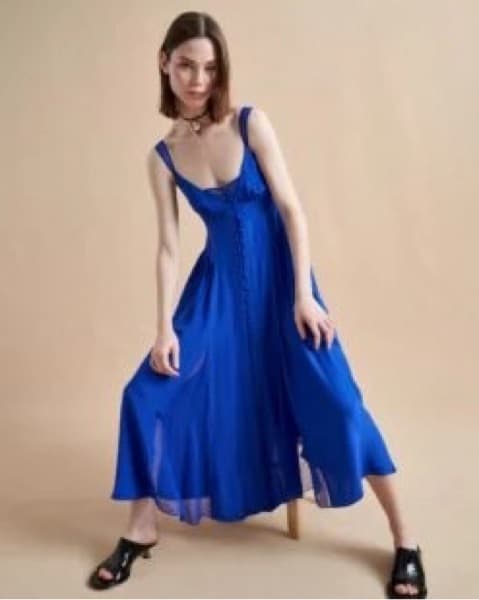 La Ligne Paulina Dress Blue - Image 2