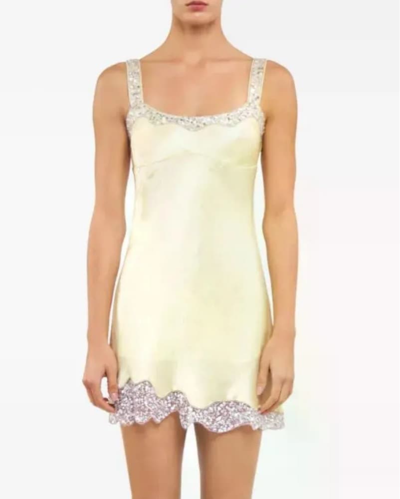Asta Resort Yellow Mini Dress - Image 3