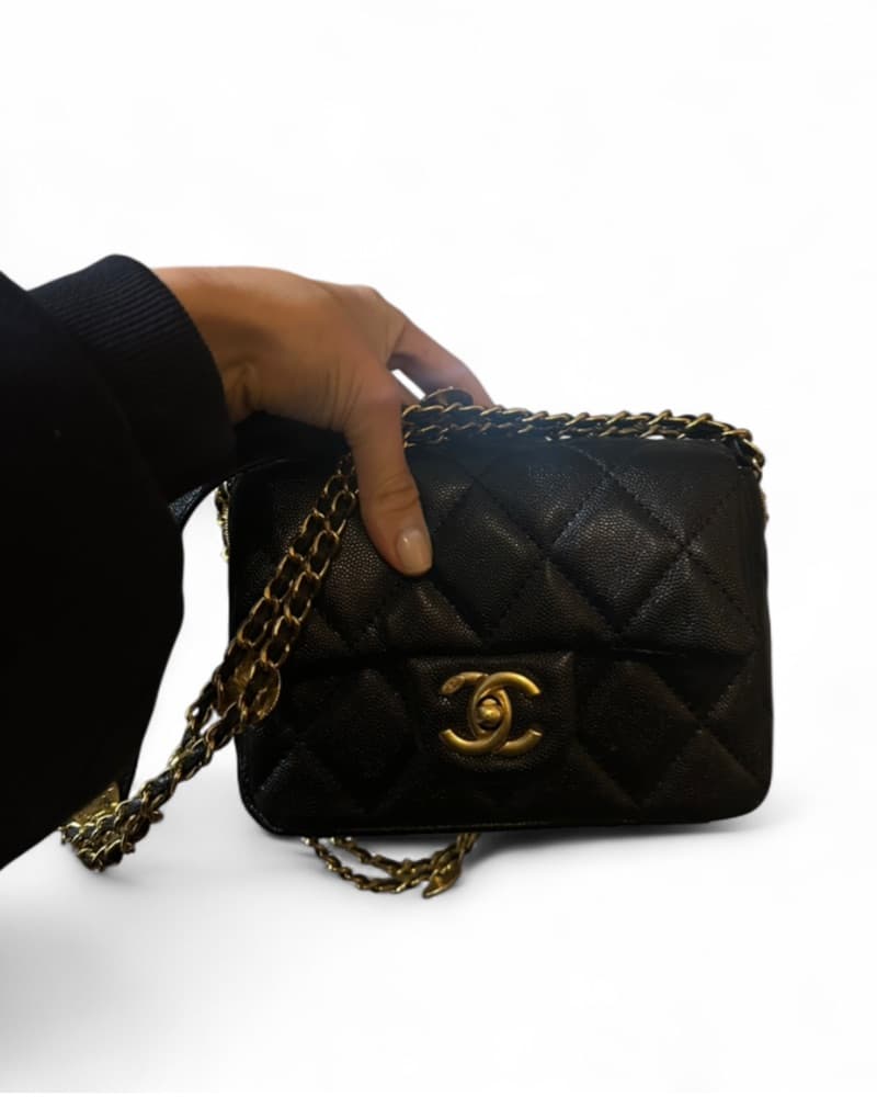 Vintage Chanel Medallion Mini Flap Bag - Image 1