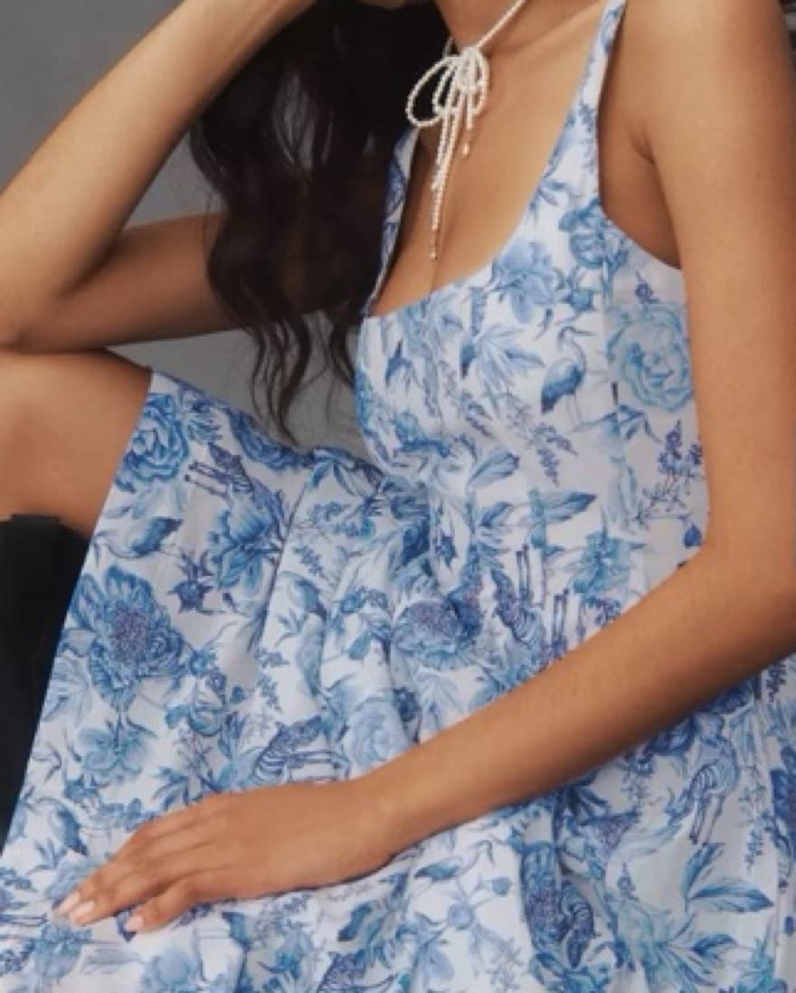 Claudette Sleeveless Square-Neck Floral  - Image 4