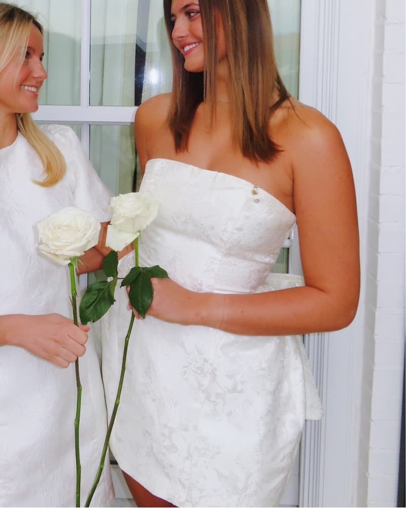 White strapless dress - Image 1