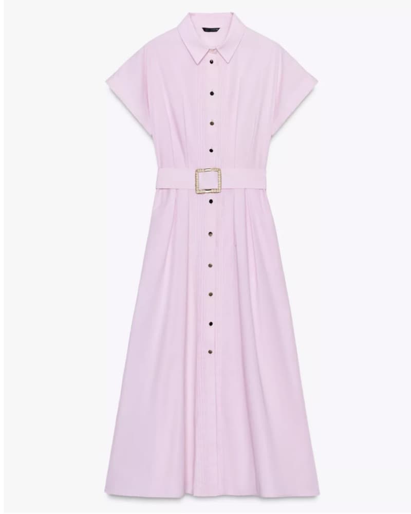 Baby Pink Short Sleeve Dress - Image 4