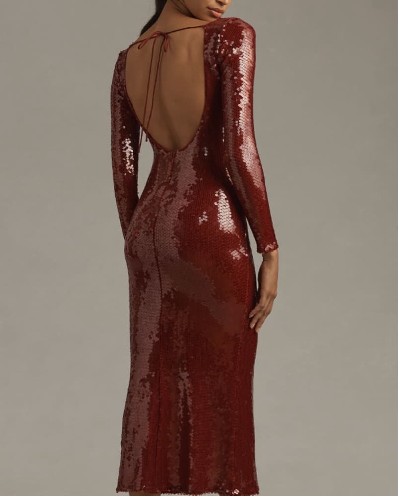 Bardot Sequin Midi Dress - Image 2