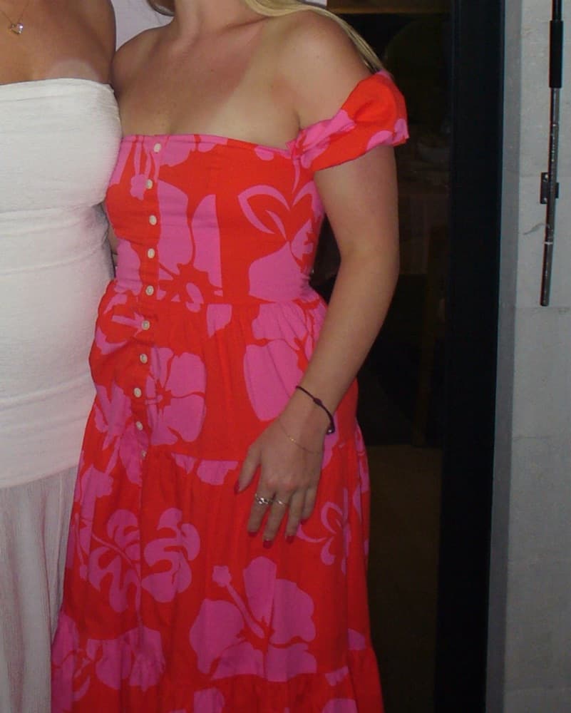 Pink Hibiscus Staud Dress  - Image 4