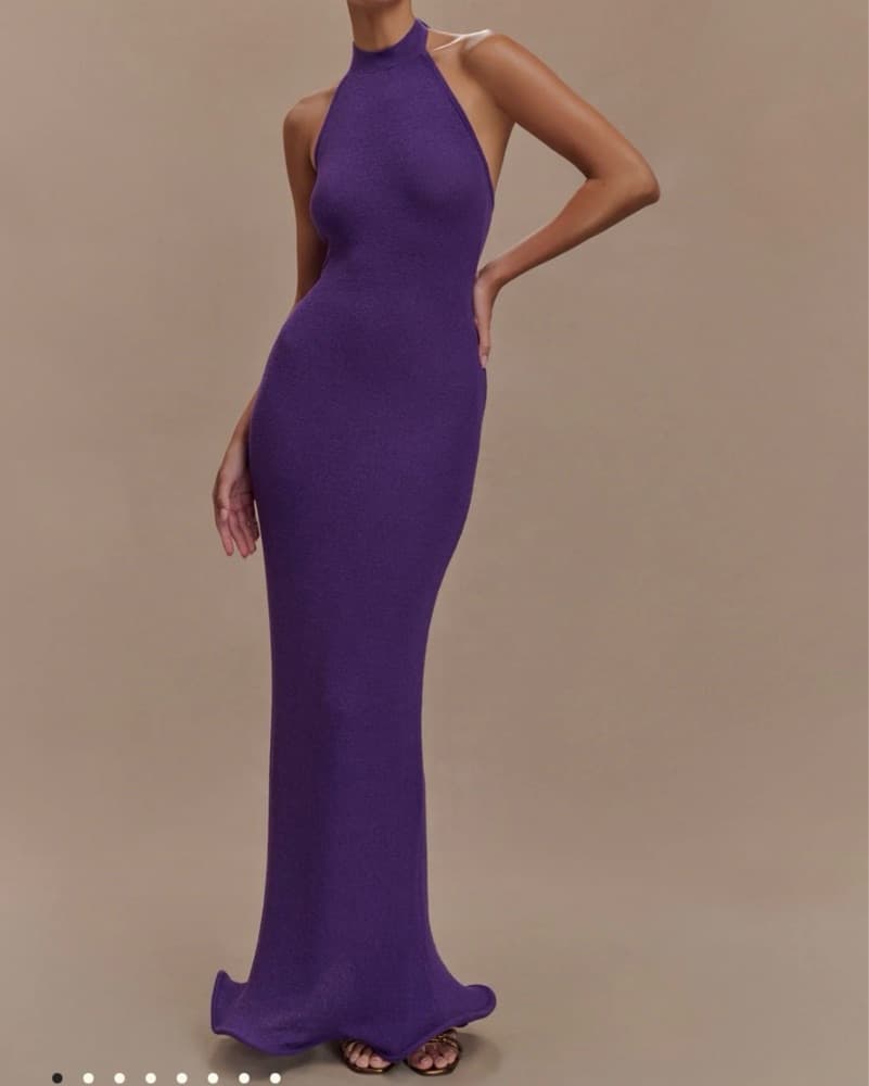 Meshki Purple Formal Dress - Image 4