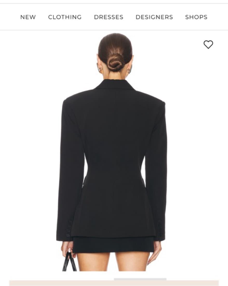 Helsa Black Tailored Blazer- Sold Out  - Image 2
