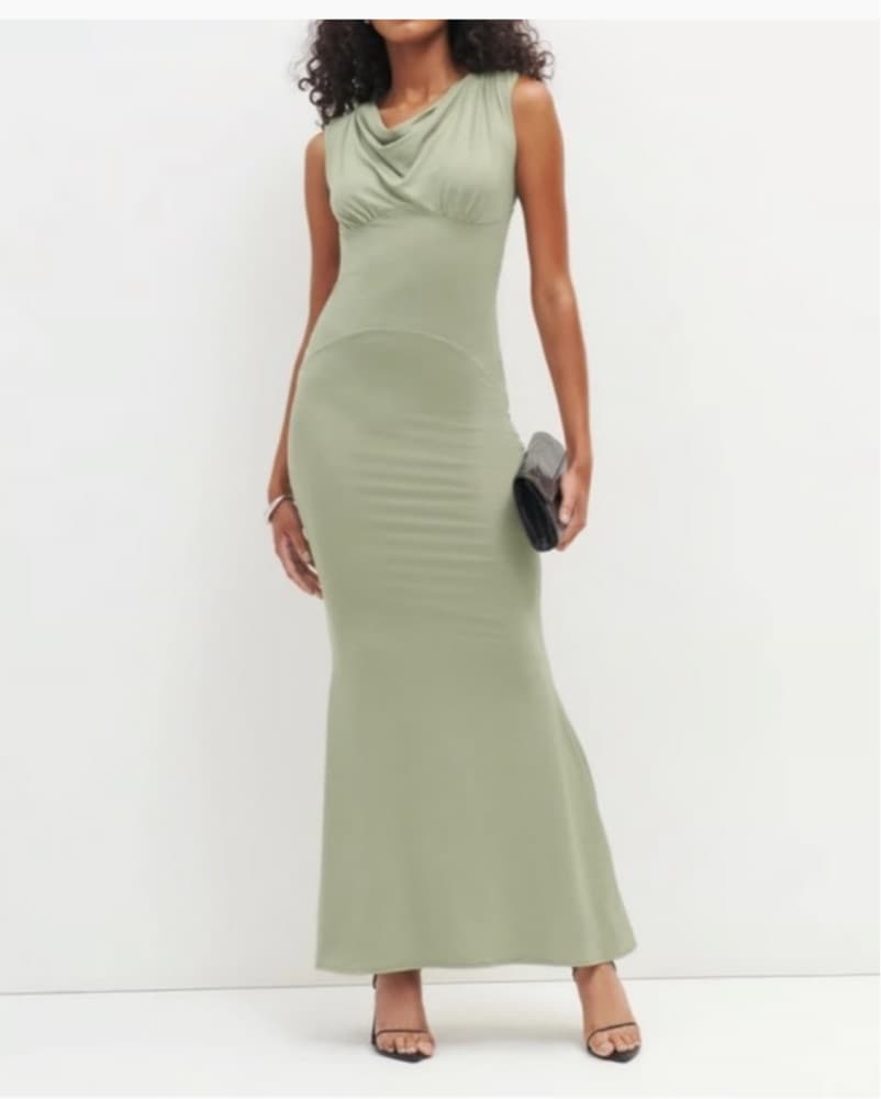Reformation Open Back Maxi Dress - Image 4