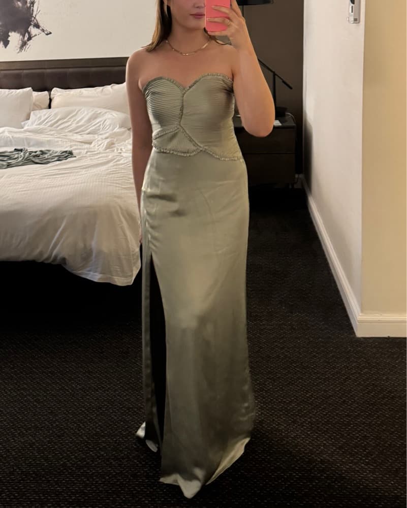 Elegant Satin Maxi Dress - Image 4