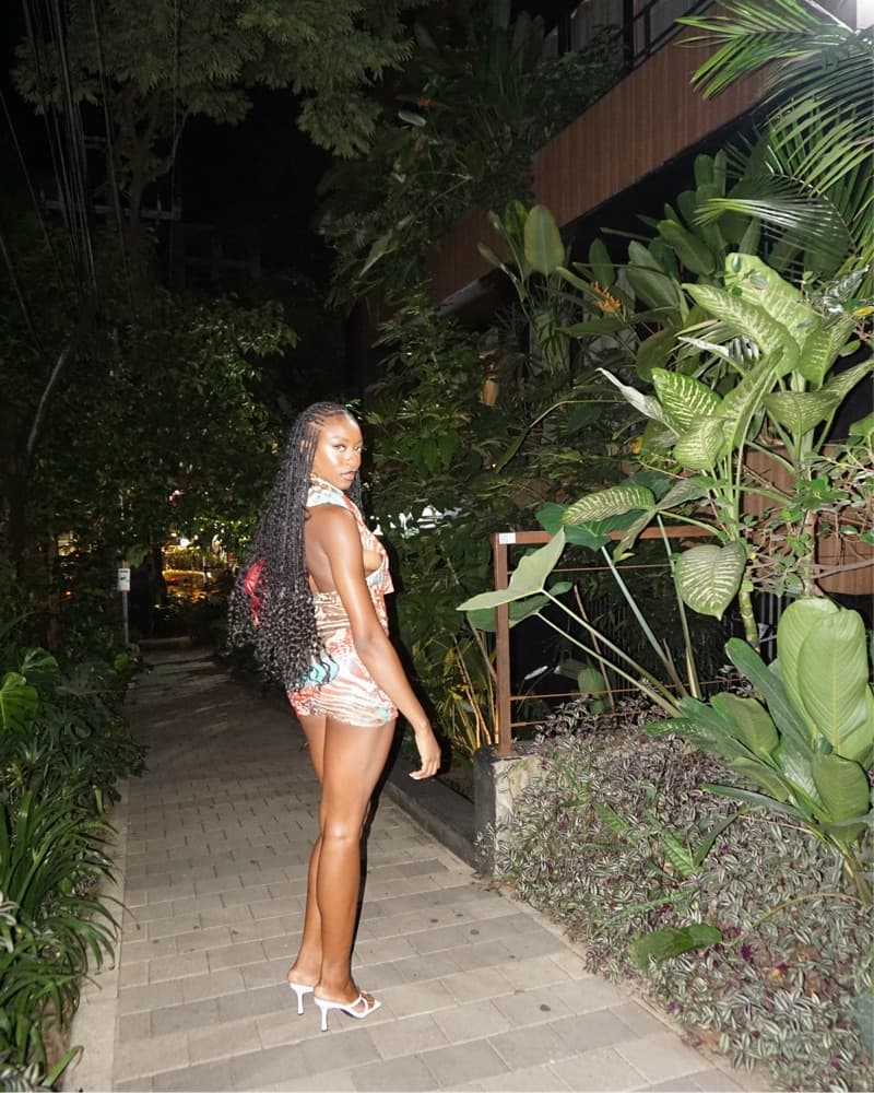 Hood Mini Dress - Image 3