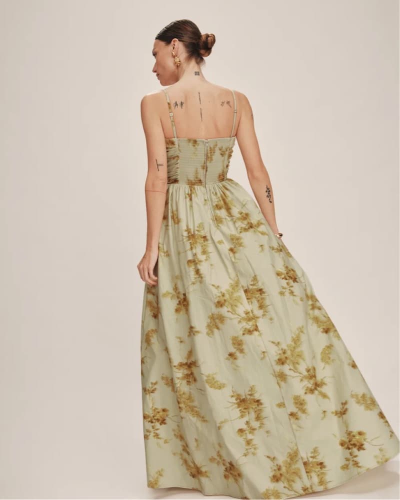 Reformation Kastoria Dress Golden Hour - Image 2