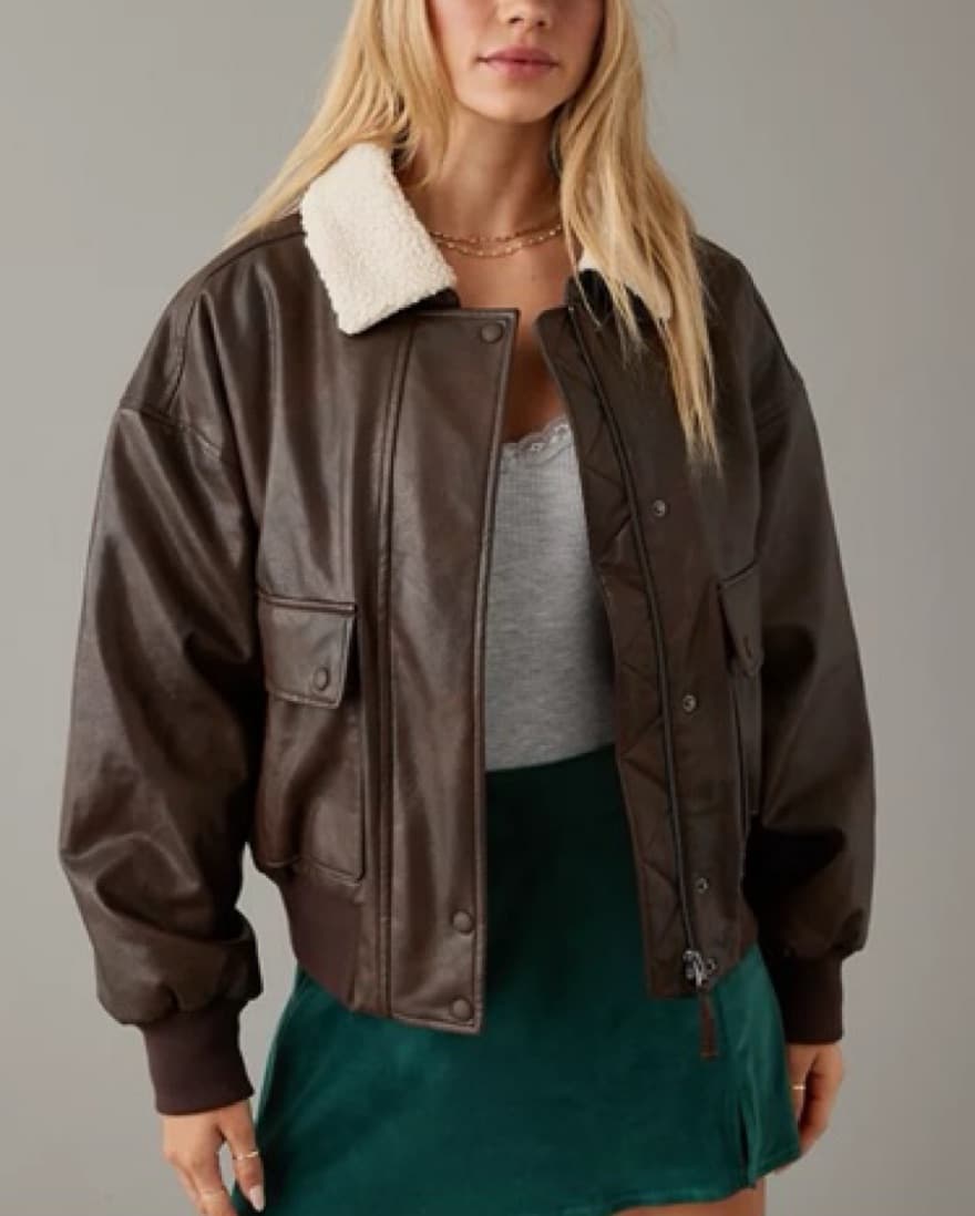 Brown Aviator Jacket  - Image 1
