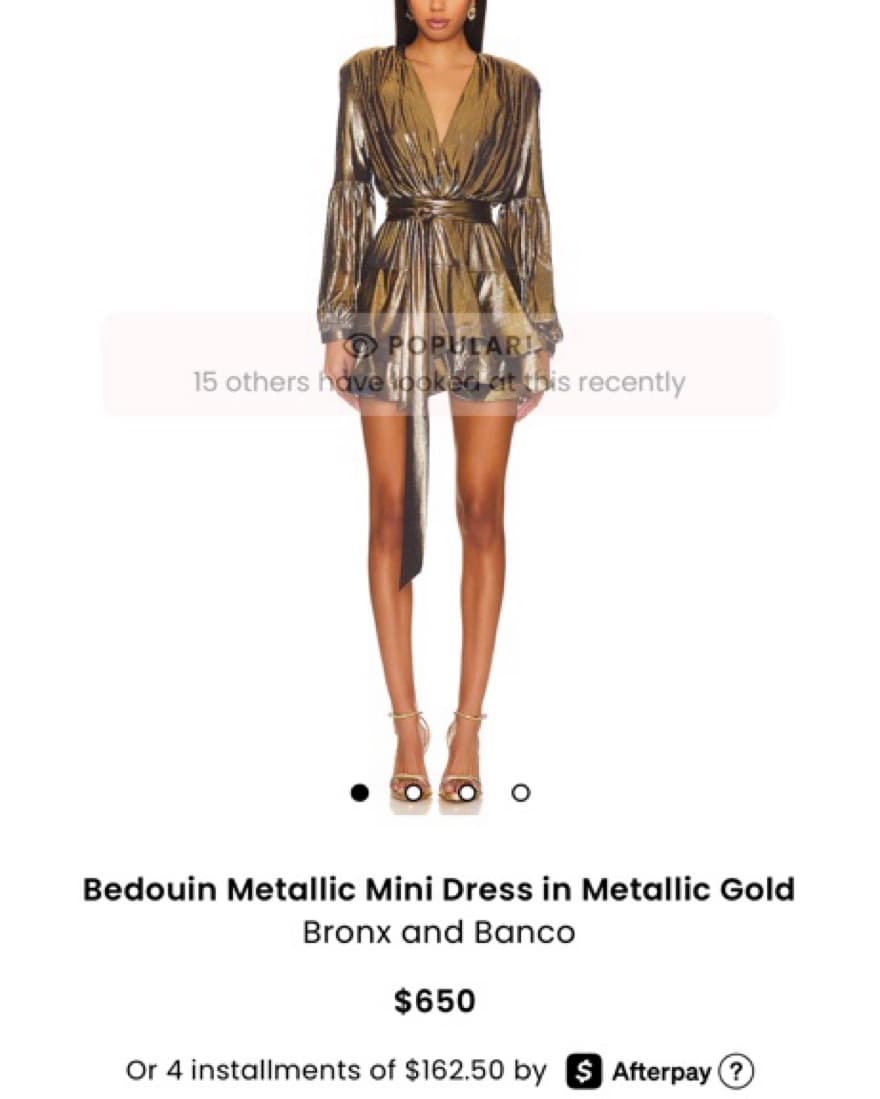 Bronx And Banco Metallic Pleated Dress - Image 5