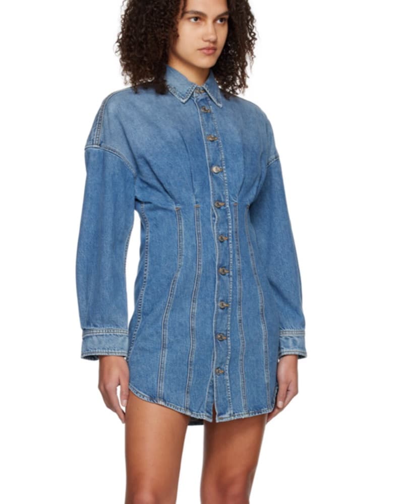 GRLFRND Denim Corset Shirt Dress - Image 2