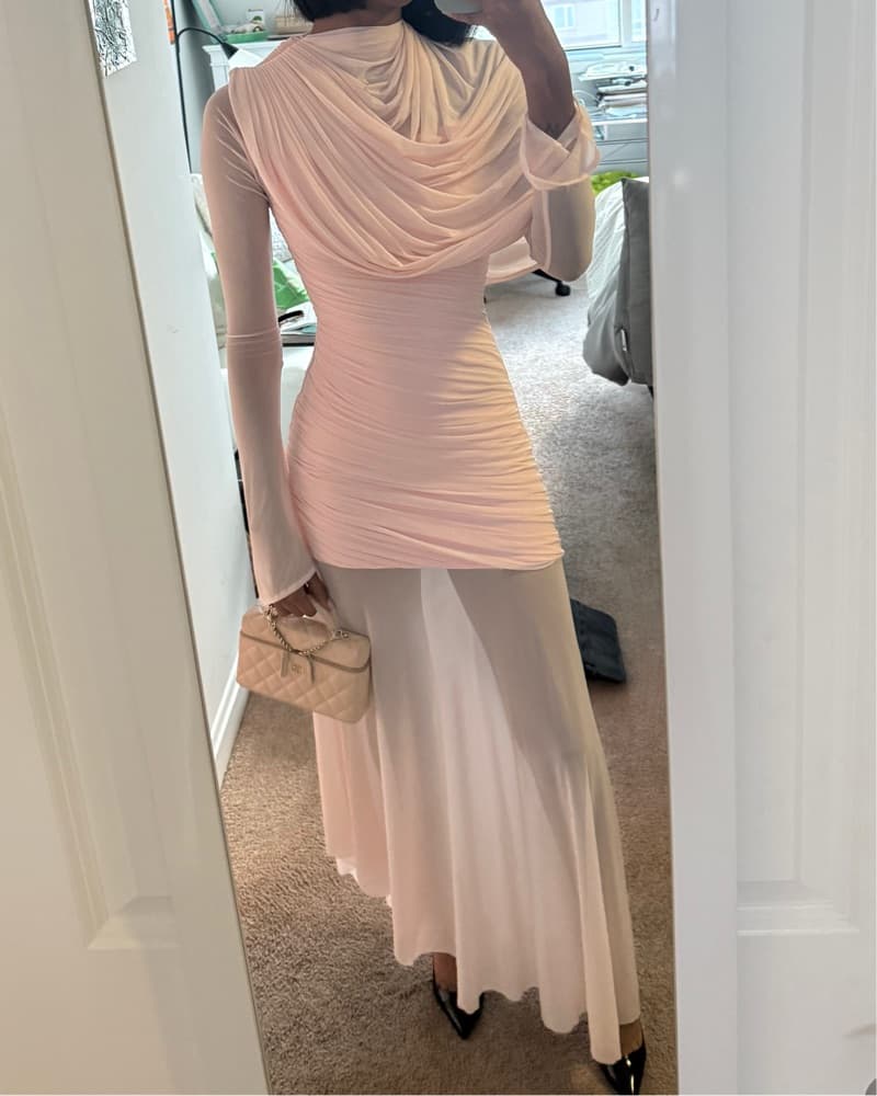 Pink long dress - Image 2