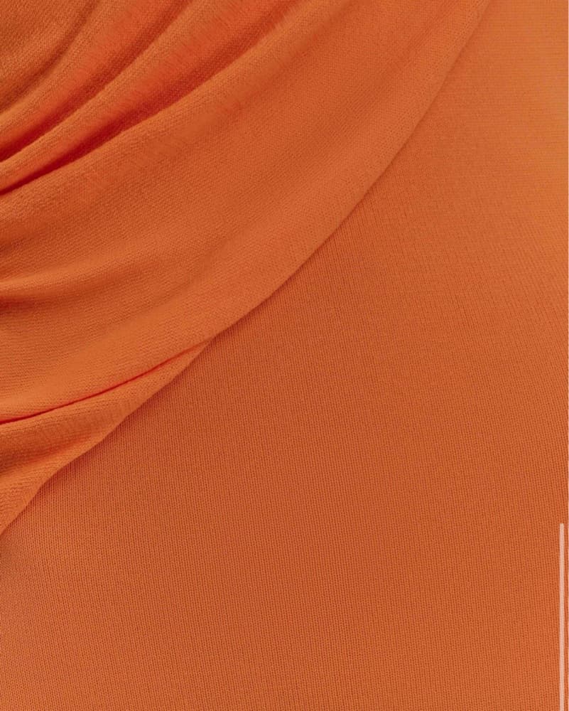 Vibrant Orange Halter Maxi Dress - Image 4